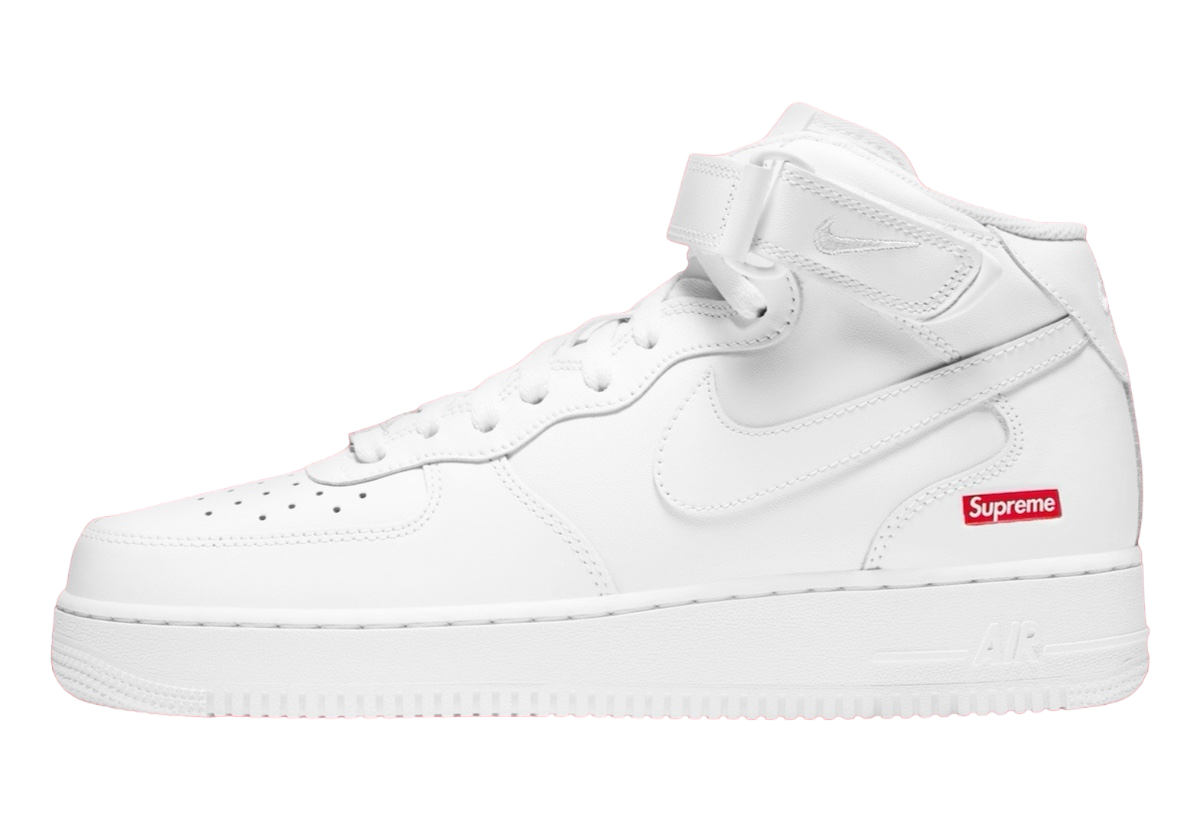 Supreme x Nike Air Force 1 Mid White