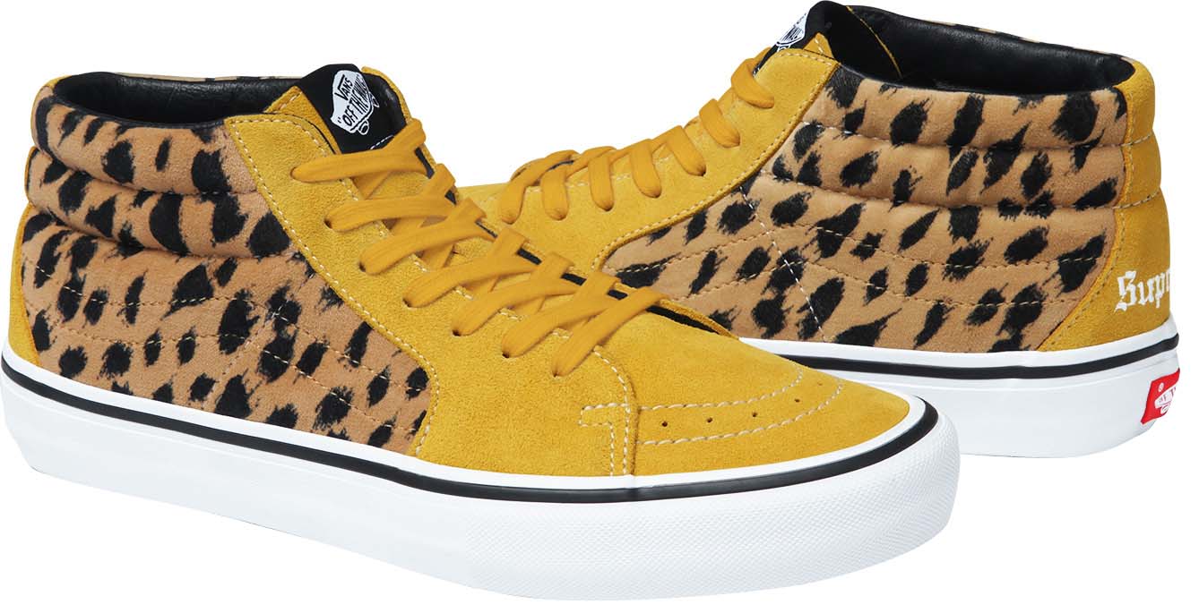 Supreme x Vans Sk8-Mid Pro Gold