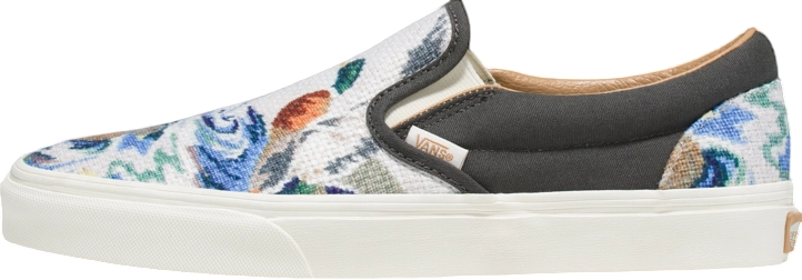 VANS★FLORAL CHECK CLASSIC SLIP-ON★花柄★チェック柄★兼用 Vans Classic Slip-On Floral Check WMNS Marshmallow - Feb