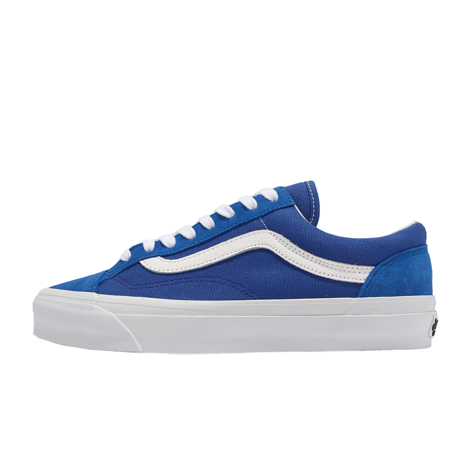 Old skool vans blue and white hotsell