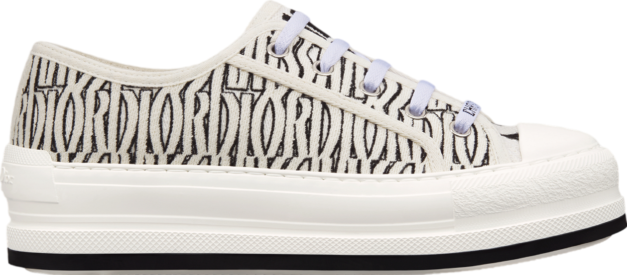 Walk n Dior Platform WMNS Embroidered Cotton / White