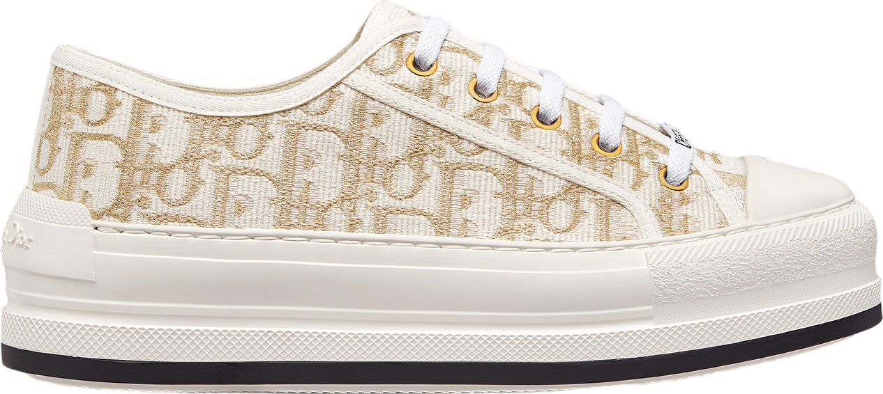 Walk n Dior Platform WMNS Gold / Tone Oblique Cotton